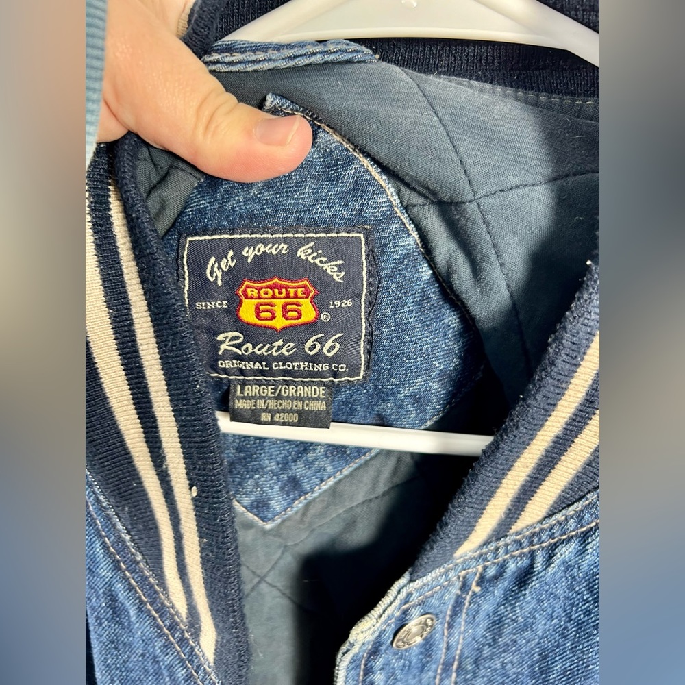 Retro 90’s Route 66 Jean Jacket
